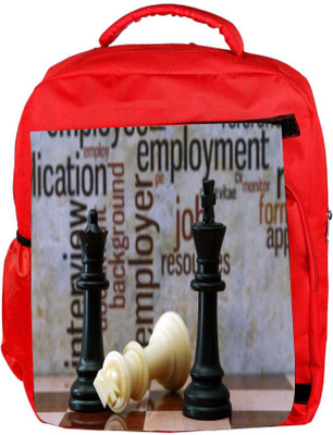 

Snoogg Eco Friendly Canvas Chess And Employment Concept Backpack Rucksack School Travel Unisex Casual Canvas Bag Bookbag Satchel 5 L Backpack(Red)