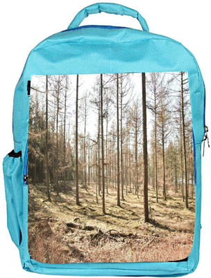 

Snoogg Eco Friendly Canvas Dried Trees Designer Backpack Rucksack School Travel Unisex Casual Canvas Bag Bookbag Satchel 5 L Backpack(Blue)