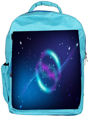 

Snoogg Eco Friendly Canvas Sparkling Circles Designer Backpack Rucksack School Travel Unisex Casual Canvas Bag Bookbag Satchel 5 L Backpack(Blue)