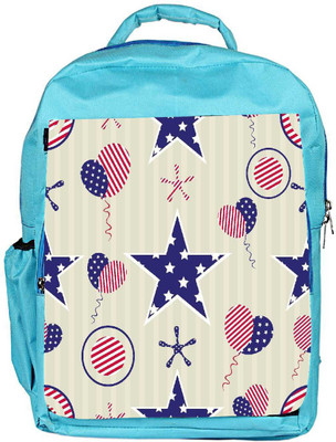 

Snoogg Eco Friendly Canvas Us Star Designer Backpack Rucksack School Travel Unisex Casual Canvas Bag Bookbag Satchel 5 L Backpack(Blue)