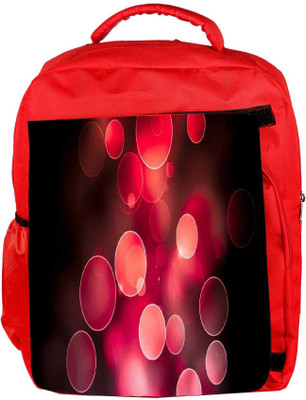 

Snoogg Eco Friendly Canvas Red Bubbles Backpack Rucksack School Travel Unisex Casual Canvas Bag Bookbag Satchel 5 L Backpack(Red)
