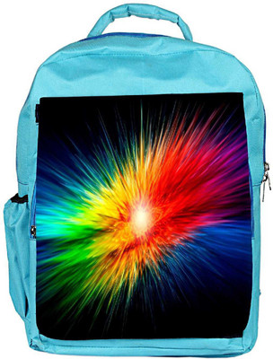

Snoogg Eco Friendly Canvas Multicolor Abstract Design Designer Backpack Rucksack School Travel Unisex Casual Canvas Bag Bookbag Satchel 5 L Backpack(Blue)