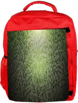 

Snoogg Eco Friendly Canvas Texture Drawn Wood Branches Designer Backpack Rucksack School Travel Unisex Casual Canvas Bag Bookbag Satchel 5 L Backpack(Red)