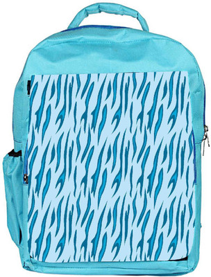 

Snoogg Eco Friendly Canvas Abstract Blue Chetah Design Designer Backpack Rucksack School Travel Unisex Casual Canvas Bag Bookbag Satchel 5 L Backpack(Blue)
