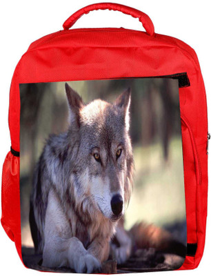 

Snoogg Eco Friendly Canvas Abstract Dog Designer Backpack Rucksack School Travel Unisex Casual Canvas Bag Bookbag Satchel 5 L Backpack(Red)