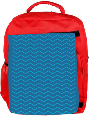 

Snoogg Eco Friendly Canvas Wave Minimalistic 2903 Backpack Rucksack School Travel Unisex Casual Canvas Bag Bookbag Satchel 5 L Backpack(Red)