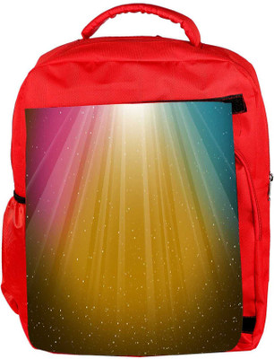 

Snoogg Eco Friendly Canvas Multicolor Background Designer Backpack Rucksack School Travel Unisex Casual Canvas Bag Bookbag Satchel 5 L Backpack(Red)