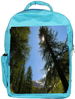 

Snoogg Eco Friendly Canvas Tall Christmas Tree Designer Backpack Rucksack School Travel Unisex Casual Canvas Bag Bookbag Satchel 5 L Backpack(Blue)