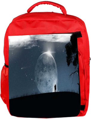 

Snoogg Eco Friendly Canvas Fantasy Wallpaper Designer Backpack Rucksack School Travel Unisex Casual Canvas Bag Bookbag Satchel 5 L Backpack(Red)