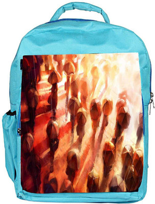 

Snoogg Eco Friendly Canvas People In The Rain 2678 Backpack Rucksack School Travel Unisex Casual Canvas Bag Bookbag Satchel 5 L Backpack(Blue)