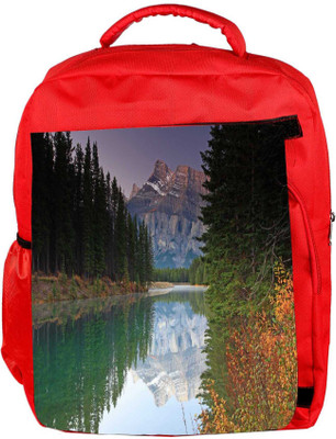 

Snoogg Eco Friendly Canvas Reflecting Water Designer Backpack Rucksack School Travel Unisex Casual Canvas Bag Bookbag Satchel 5 L Backpack(Red)