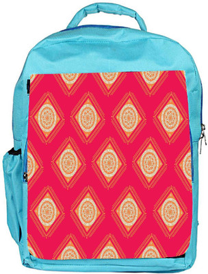 

Snoogg Eco Friendly Canvas Abstract Rangolies Designer Backpack Rucksack School Travel Unisex Casual Canvas Bag Bookbag Satchel 5 L Backpack(Blue)