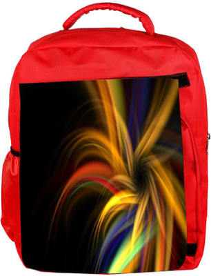 

Snoogg Eco Friendly Canvas Abstract Colorful Pattern Designer Backpack Rucksack School Travel Unisex Casual Canvas Bag Bookbag Satchel 5 L Backpack(Red)