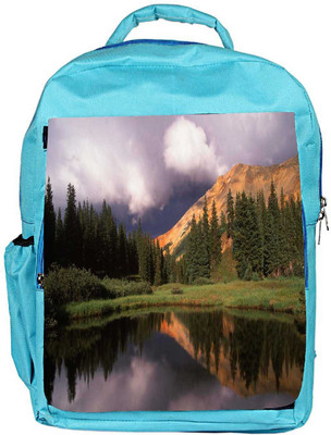 

Snoogg Eco Friendly Canvas Abstract Dark Sky Designer Backpack Rucksack School Travel Unisex Casual Canvas Bag Bookbag Satchel 5 L Backpack(Blue)