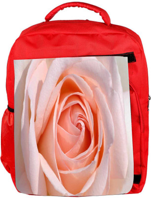 

Snoogg Eco Friendly Canvas Cream Rose Designer Backpack Rucksack School Travel Unisex Casual Canvas Bag Bookbag Satchel 5 L Backpack(Red)