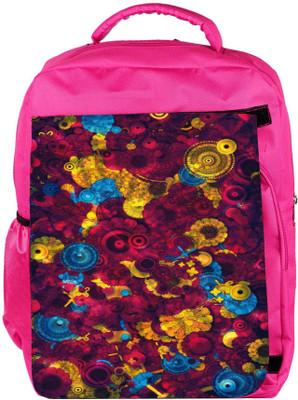 

Snoogg Eco Friendly Canvas Digital Floral Kenzie Backpack Rucksack School Travel Unisex Casual Canvas Bag Bookbag Satchel 5 L Backpack(Pink)