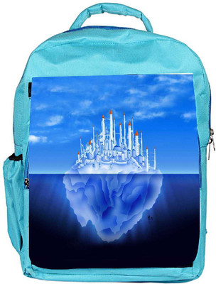 

Snoogg Eco Friendly Canvas Castle On Iceberg` 2765 Backpack Rucksack School Travel Unisex Casual Canvas Bag Bookbag Satchel 5 L Backpack(Blue)