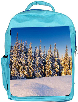 

Snoogg Eco Friendly Canvas Christmas Trees Designer Backpack Rucksack School Travel Unisex Casual Canvas Bag Bookbag Satchel 5 L Backpack(Blue)