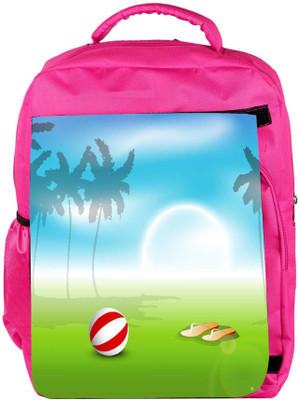 

Snoogg Eco Friendly Canvas Abstract Summer Background Backpack Rucksack School Travel Unisex Casual Canvas Bag Bookbag Satchel 5 L Backpack(Pink)