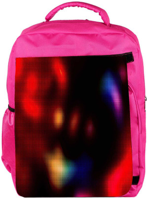 

Snoogg Eco Friendly Canvas Blurred Design Designer Backpack Rucksack School Travel Unisex Casual Canvas Bag Bookbag Satchel 5 L Backpack(Pink)