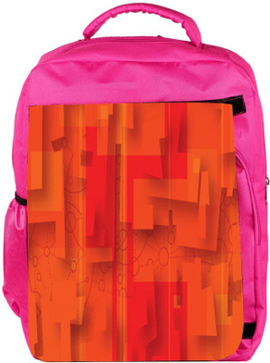 

Snoogg Eco Friendly Canvas Red Fractal Designer Backpack Rucksack School Travel Unisex Casual Canvas Bag Bookbag Satchel 5 L Backpack(Pink)