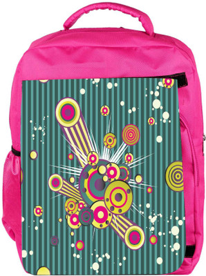 

Snoogg Eco Friendly Canvas Colorful Pattern Amazed Designer Backpack Rucksack School Travel Unisex Casual Canvas Bag Bookbag Satchel 5 L Backpack(Pink)