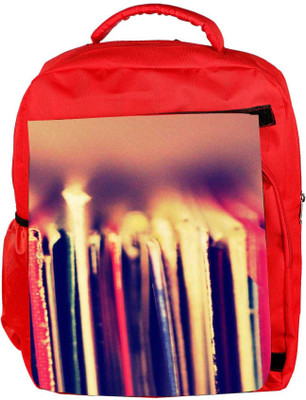 

Snoogg Eco Friendly Canvas Book Worm Backpack Rucksack School Travel Unisex Casual Canvas Bag Bookbag Satchel 5 L Backpack(Red)