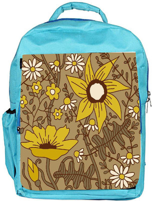 

Snoogg Eco Friendly Canvas Seamless Texture With Flowers And Butterflies Endless Floral Pattern Backpack Rucksack School Travel Unisex Casual Canvas Bag Bookbag Satchel 5 L Backpack(Blue)