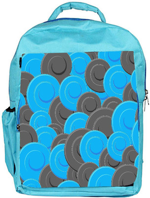 

Snoogg Eco Friendly Canvas Blue Grey Pattern Designer Backpack Rucksack School Travel Unisex Casual Canvas Bag Bookbag Satchel 5 L Backpack(Blue)