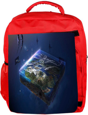 Snoogg Eco Friendly Canvas Gaming Mode Designer Backpack Rucksack School Travel Unisex Casual Canvas Bag Bookbag Satchel 5 L Backpack(Red)