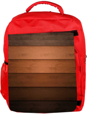 

Snoogg Eco Friendly Canvas Multicolor Wood Design Designer Backpack Rucksack School Travel Unisex Casual Canvas Bag Bookbag Satchel 5 L Backpack(Red)