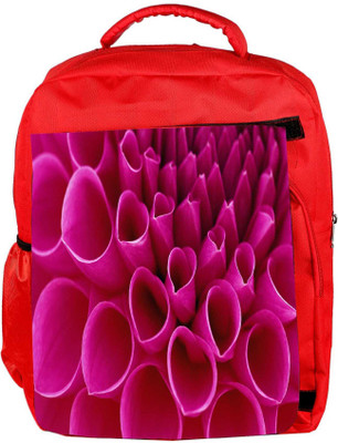 

Snoogg Eco Friendly Canvas Pink Petals Designer Backpack Rucksack School Travel Unisex Casual Canvas Bag Bookbag Satchel 5 L Backpack(Red)