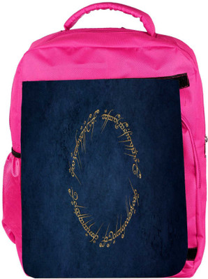 

Snoogg Eco Friendly Canvas Creative Ring Of Power Designer Backpack Rucksack School Travel Unisex Casual Canvas Bag Bookbag Satchel 5 L Backpack(Pink)