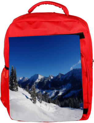 

Snoogg Eco Friendly Canvas Jammu Place Designer Backpack Rucksack School Travel Unisex Casual Canvas Bag Bookbag Satchel 5 L Backpack(Red)
