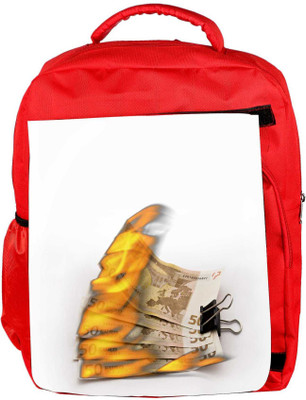 

Snoogg Eco Friendly Canvas Burning Euro Zjgf Backpack Rucksack School Travel Unisex Casual Canvas Bag Bookbag Satchel 5 L Backpack(Red)