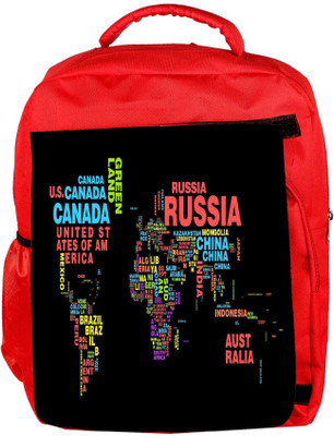 

Snoogg Eco Friendly Canvas Waterdrops Designer Backpack Rucksack School Travel Unisex Casual Canvas Bag Bookbag Satchel 5 L Backpack(Red)