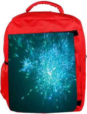 

Snoogg Eco Friendly Canvas Blue Fireworks Backgrounnd Backpack Rucksack School Travel Unisex Casual Canvas Bag Bookbag Satchel 5 L Backpack(Red)