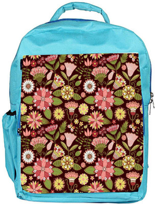 

Snoogg Eco Friendly Canvas Abstract Floral Background Backpack Rucksack School Travel Unisex Casual Canvas Bag Bookbag Satchel 5 L Backpack(Blue)