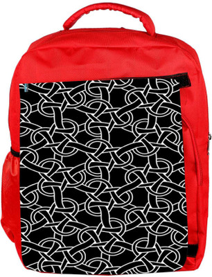 

Snoogg Eco Friendly Canvas Weird Pattern 2507 Backpack Rucksack School Travel Unisex Casual Canvas Bag Bookbag Satchel 5 L Backpack(Red)