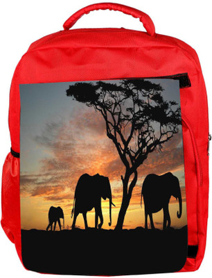 

Snoogg Eco Friendly Canvas White Trees Designer Backpack Rucksack School Travel Unisex Casual Canvas Bag Bookbag Satchel 5 L Backpack(Red)