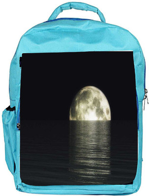 

Snoogg Eco Friendly Canvas Digital Visualization Of A Moonset Backpack Rucksack School Travel Unisex Casual Canvas Bag Bookbag Satchel 5 L Backpack(Blue)