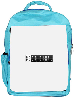 

Snoogg Eco Friendly Canvas Be Original Designer Backpack Rucksack School Travel Unisex Casual Canvas Bag Bookbag Satchel 5 L Backpack(Blue)