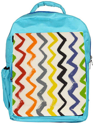 

Snoogg Eco Friendly Canvas Backward Forward Waves 2523 Backpack Rucksack School Travel Unisex Casual Canvas Bag Bookbag Satchel 5 L Backpack(Blue)