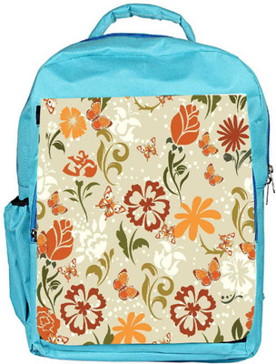 

Snoogg Eco Friendly Canvas Pattern Vector Element Backpack Rucksack School Travel Unisex Casual Canvas Bag Bookbag Satchel 5 L Backpack(Blue)