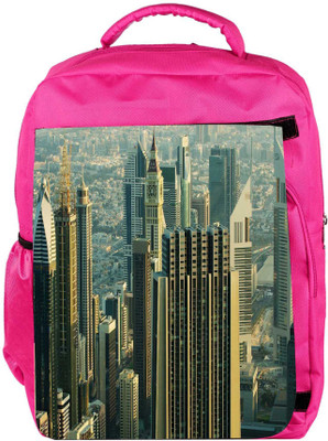 

Snoogg Eco Friendly Canvas Developed City Designer Backpack Rucksack School Travel Unisex Casual Canvas Bag Bookbag Satchel 5 L Backpack(Pink)