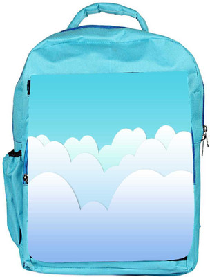 

Snoogg Eco Friendly Canvas Multiple Clouds Designer Backpack Rucksack School Travel Unisex Casual Canvas Bag Bookbag Satchel 5 L Backpack(Blue)