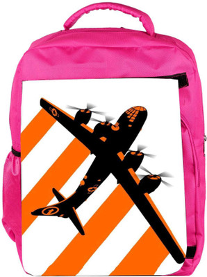 

Snoogg Eco Friendly Canvas Orange Smoke Plan 2509 Backpack Rucksack School Travel Unisex Casual Canvas Bag Bookbag Satchel 5 L Backpack(Pink)