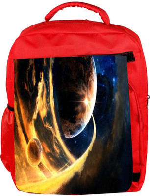 

Snoogg Eco Friendly Canvas Cool Earth Designer Backpack Rucksack School Travel Unisex Casual Canvas Bag Bookbag Satchel 5 L Backpack(Red)