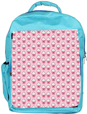 

Snoogg Eco Friendly Canvas Happy Cupcake Backpack Rucksack School Travel Unisex Casual Canvas Bag Bookbag Satchel 5 L Backpack(Blue)