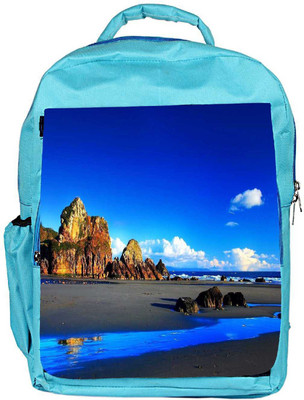 

Snoogg Eco Friendly Canvas Blue Color Water Designer Backpack Rucksack School Travel Unisex Casual Canvas Bag Bookbag Satchel 5 L Backpack(Blue)